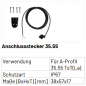 Preview: Marantec Protect-Contact 35.55 Abschlussstecker, mit Kabellänge 10.000 mm, 164157, 186966