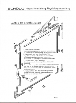 Schüco Scheren-Reparaturset 220 mm / rechts 25496300