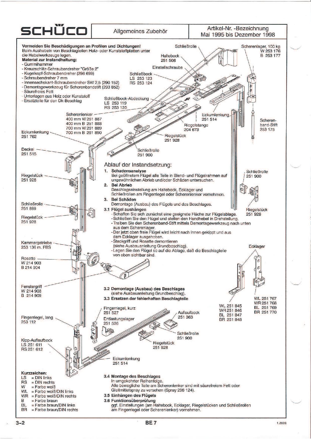 Schüco PDF Datei Fenster 1995 Dezember 1998
