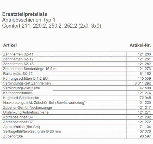 Marantec Kugelseil-Schaltnocke für Antriebsschienen, Referenzpunktschaltnocke, 72945