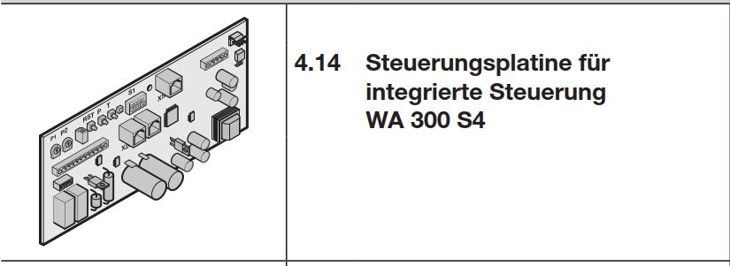  Hörmann Steuerungsplatine für integrierte Steuerung WA 300 S4 