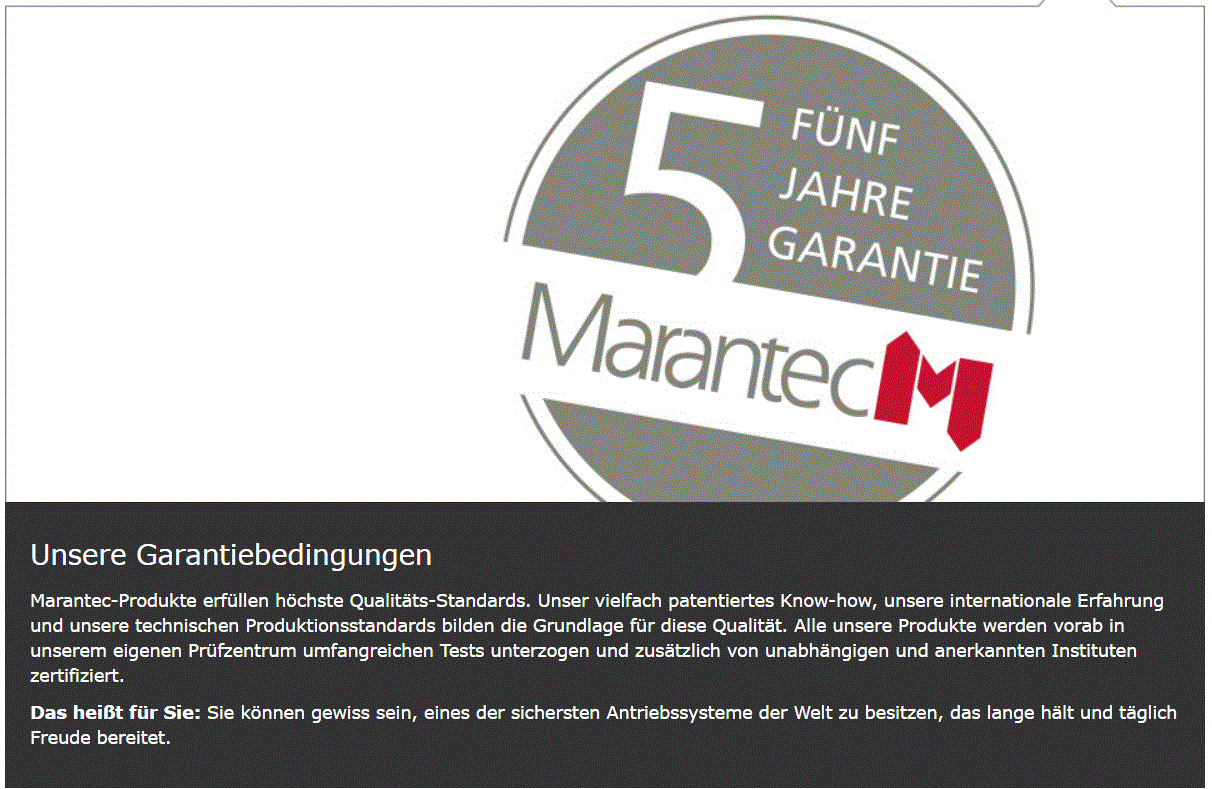 Marantec Garantiebedingen