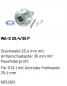 Preview: Marantec Steckwelle 25,4 mm mit Adapter für Federwelle Passfederprofil 35 mm, 8052821
