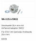 Preview: Marantec Steckwelle 25,4 mm mit Adapter für Federwelle mit  6- Kant SW 22, 63139