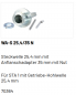 Preview: Marantec Steckwelle 25,4 mm mit Adapter für Federwelle mit Nut 35mm, 70364