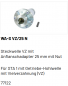Preview: Marantec Steckwelle Vielverzahnung mit Anflanschadapter für Federwelle 25,0 mm mit Nut, 77122
