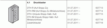 Hörmann Drucktaster DTH-R Auf-Stopp-Zu, 637713