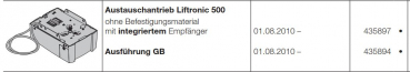 Hörmann Austauschantrieb Liftronic 500 ohne Befestigungsmaterial  mit integriertem Empfänger, 435897
