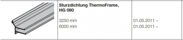 Hörmann Sturzdichtung ThermoFrame HG 080 Baureihe 40 (Privat), 4012833