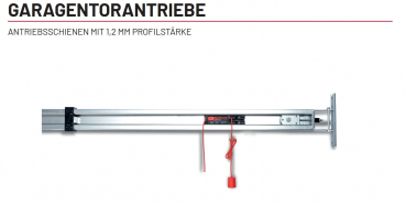 Marantec Antriebsschiene SZ 13-SL, 1-teilig, (1,2mm), Zahnriemen, 121081
