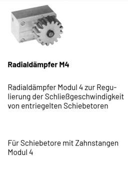 Marantec Radialdämpfer für Comfort 870 Modul 4, 82517