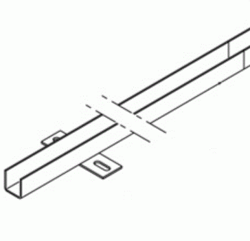 Normstahl Ersatzteil Edelstahlbodenschienen Rohling, ohne Ausstanzungen und Bohrungen SST 36x34x36 mm Länge: 3.000 mm, für Seitensektionaltor SSD kleiner 07.1997, A372600