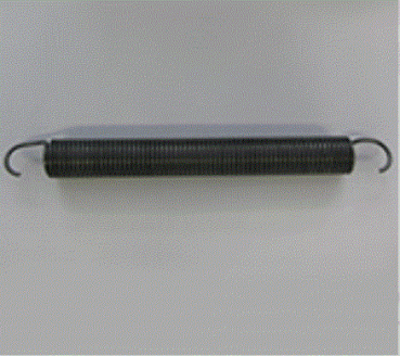 Normstahl  Zugfeder 455 x 42 x 4,8 mm für Schwingtor Länge mit Haken, für Schwingtore Prominent-Variant, H400010