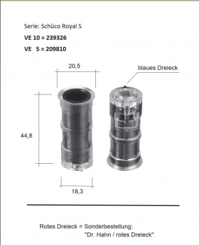 schüco Türband-Reparatur-Set (2-teilige Bänder), 239326