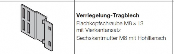 Hörmann Verriegelung-Tragblech für Baureihe 40, EcoStar, 3047258