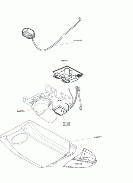 Marantec Antriebshaube mit Designblende für Comfort 220.2 blueline, 89077