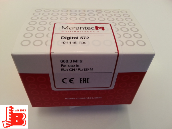 Marantec Handsender, Micro, 2 Kanal, Digital 572, uni-direktional, 868 MHZ, 101115
