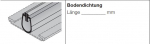 Hörmann Bodendichtung für Torglieder EcoStar, RenoMatic, light, Baureihe 30, 40 (Privat Tore)