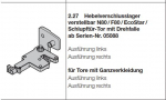 Hörmann Hebelverschlusslager verstellbar N80 / F80 / EcoStar / Schlupftürtor rechts für Tore mit Ganzverkleidung, 1037013