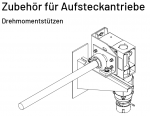 Marantec, Drehmomentstütze für Rolltorantriebe MDF 50,151798, bei senkrechter Montage