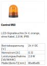 Marantec LED-Signalleuchte, orange, Control 950, 24V ohne Kabel, 159260