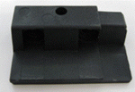 Normstahl Deckleistenverstärkung Torblatt links Kunststoff schwarz, für Schwingtore Prominent-Variant, H240730