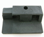 Normstahl Deckleistenverstärkung Torblatt rechts Kunststoff schwarz, für Schwingtore Prominent-Variant, H240740