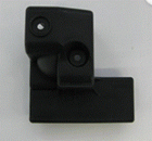 Normstahl Eckabdeckung oben links SWT 96 Kunststoff schwarz, für Schwingtore Prominent-Variant, H250130