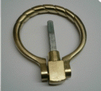 Normstahl Ringgriff Alu-bronze messingfarben, für Schwingtore Prominent-Variant, H702130